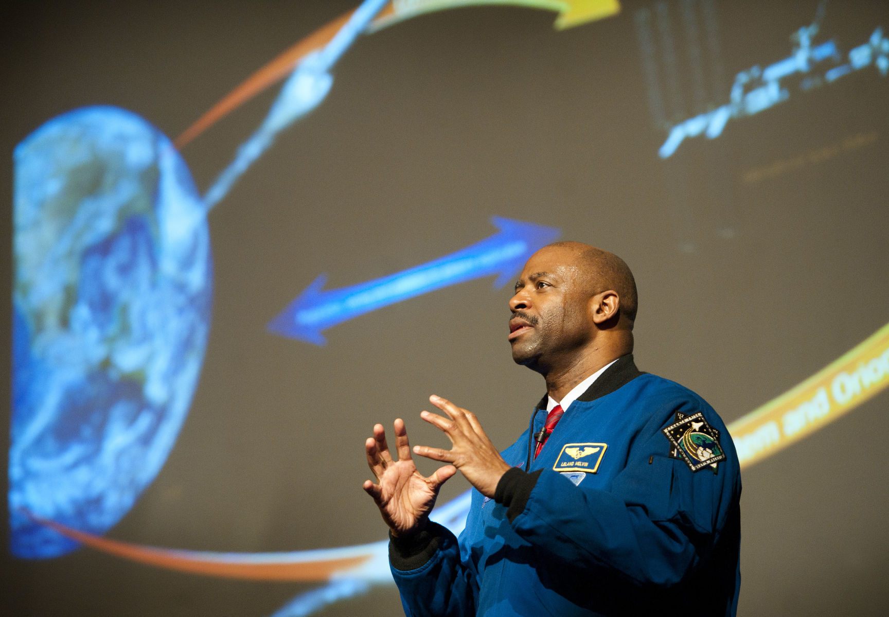 Leland Melvin speaks at Randolph College's Scifest